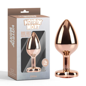 Rose Gold Heart Ø 3,3 cm Plug Anale